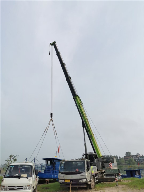 旌德县桥梁建设吊装案例